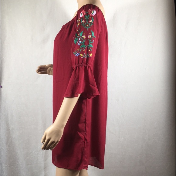 BLUEH CIEL EMBROIDERED Women’s Blouse Size S - Picture 2 of 16